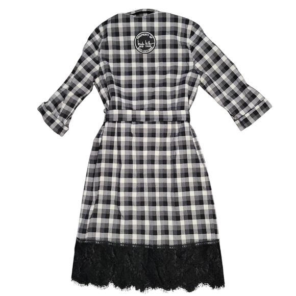 NICOLE MILLER checked flower dress 4 - Picture 9 of 9